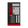 Gabinete Gamer Geometric Future Model 5 Redragon Preto E Vermelho