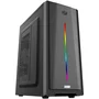 Gabinete Gamer Kalkan Veld Lite RGB S/fan S/fonte Atx Midtower Fita LED RGB Preto - Klk00071
