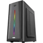 Gabinete Gamer Kalkan Veld Lite RGB S/fan S/fonte Atx Midtower Fita LED RGB Preto - Klk00071