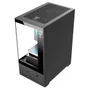 Gabinete Gamer Megalon Clanm Mini Tower Preto Miniitx Matx Aço E Vidro 290x190x375mm