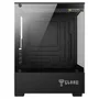 Gabinete Gamer Megalon Clanm Mini Tower Preto Miniitx Matx Aço E Vidro 290x190x375mm