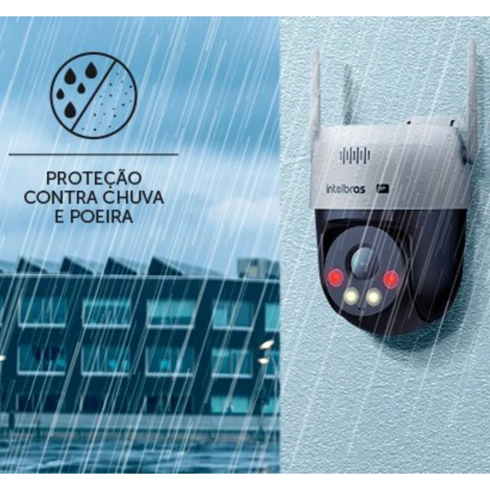 Kit 2 Câmeras Ip Wi-fi Intelbras Vipw 1300 Mini Sd Speed Dome