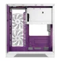 Gabinete Gamer Mancer Cv100, 3 Fans, S/fonte, Mid Tower, Lateral De Vidro, Purple Edition, Branco - Mcr-cv100-pew