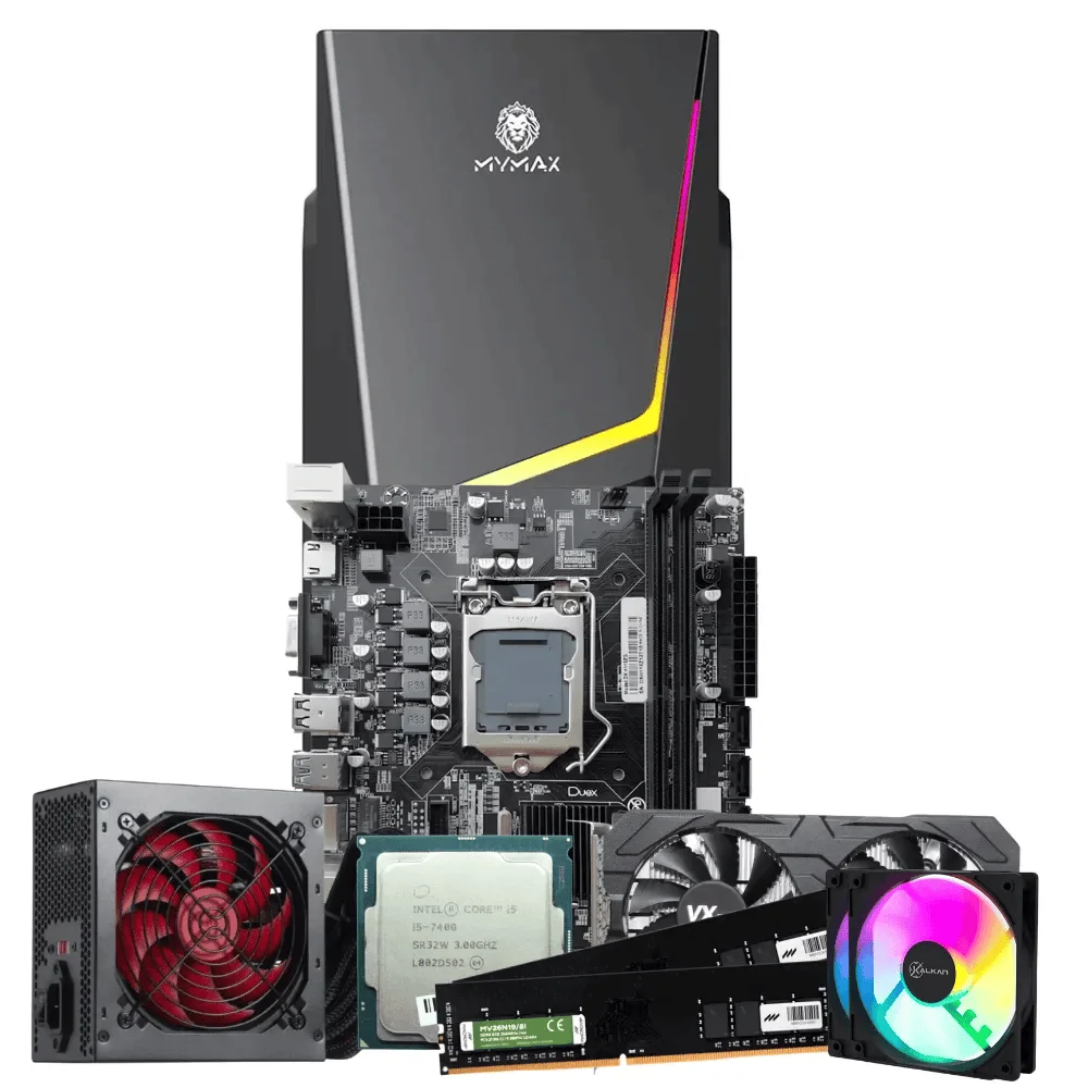 PC Gamer i57400 RX 580 8GB 16GB SSD 512GB RGB