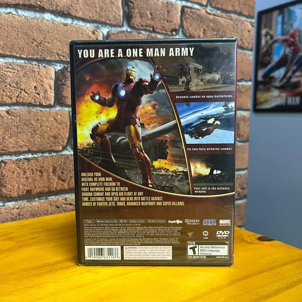Jogo Iron Man Greatest Hits Ps2 Físico   (lacrado)