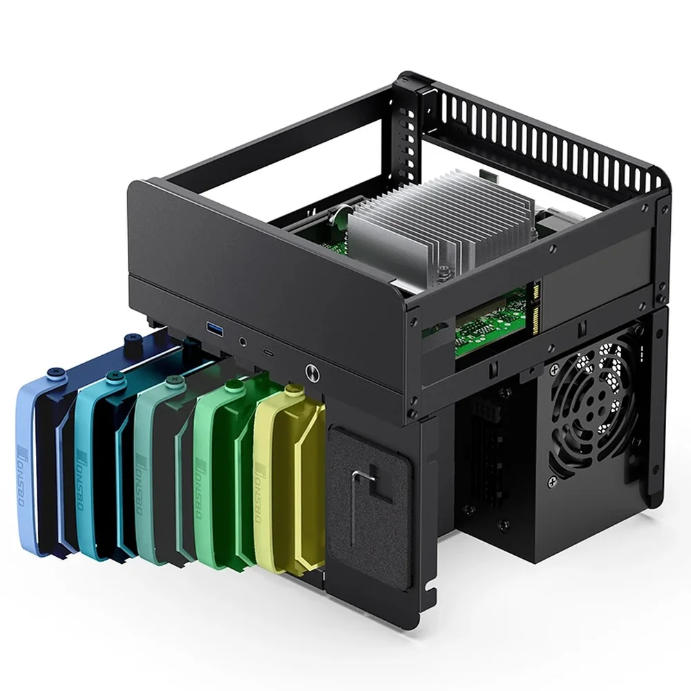 Gabinete Premium Para Storage/nas Dados Jonsbo N2 Preto