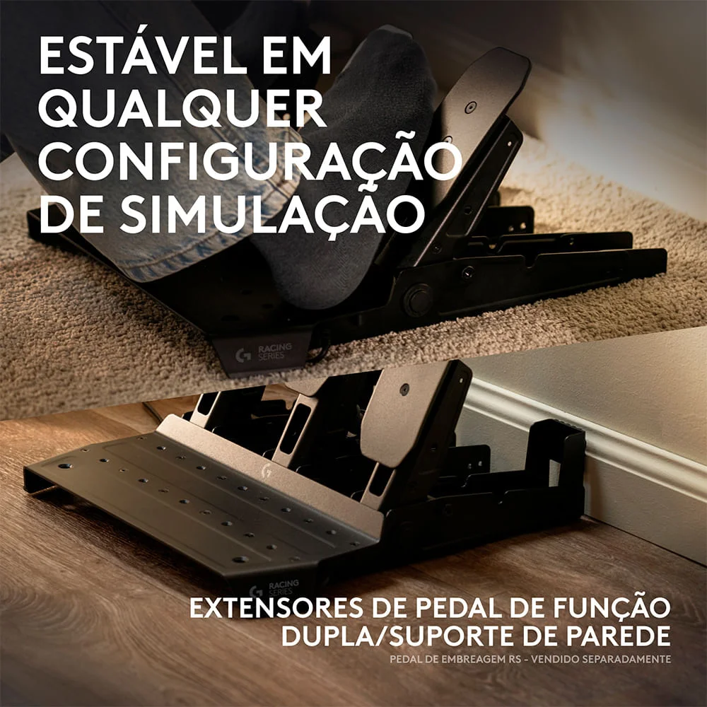 Pedais De Simulação De Corrida Rs Pedals Com Célula De Carga De 75 Kg - Logitech G