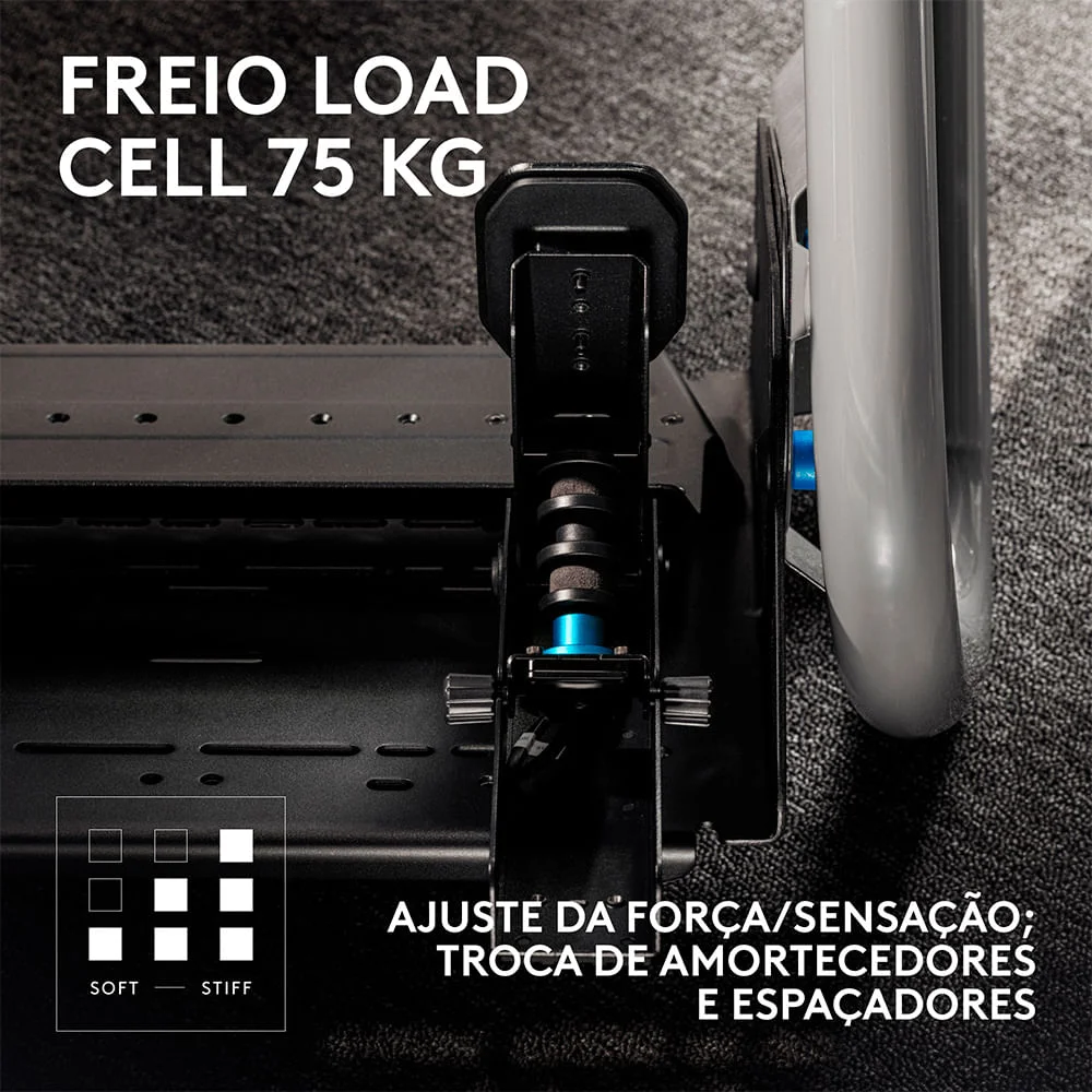 Pedais De Simulação De Corrida Rs Pedals Com Célula De Carga De 75 Kg - Logitech G