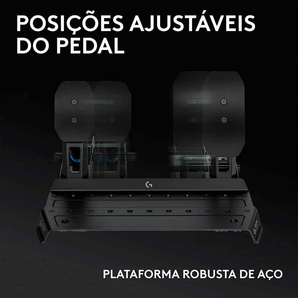 Pedais De Simulação De Corrida Rs Pedals Com Célula De Carga De 75 Kg - Logitech G