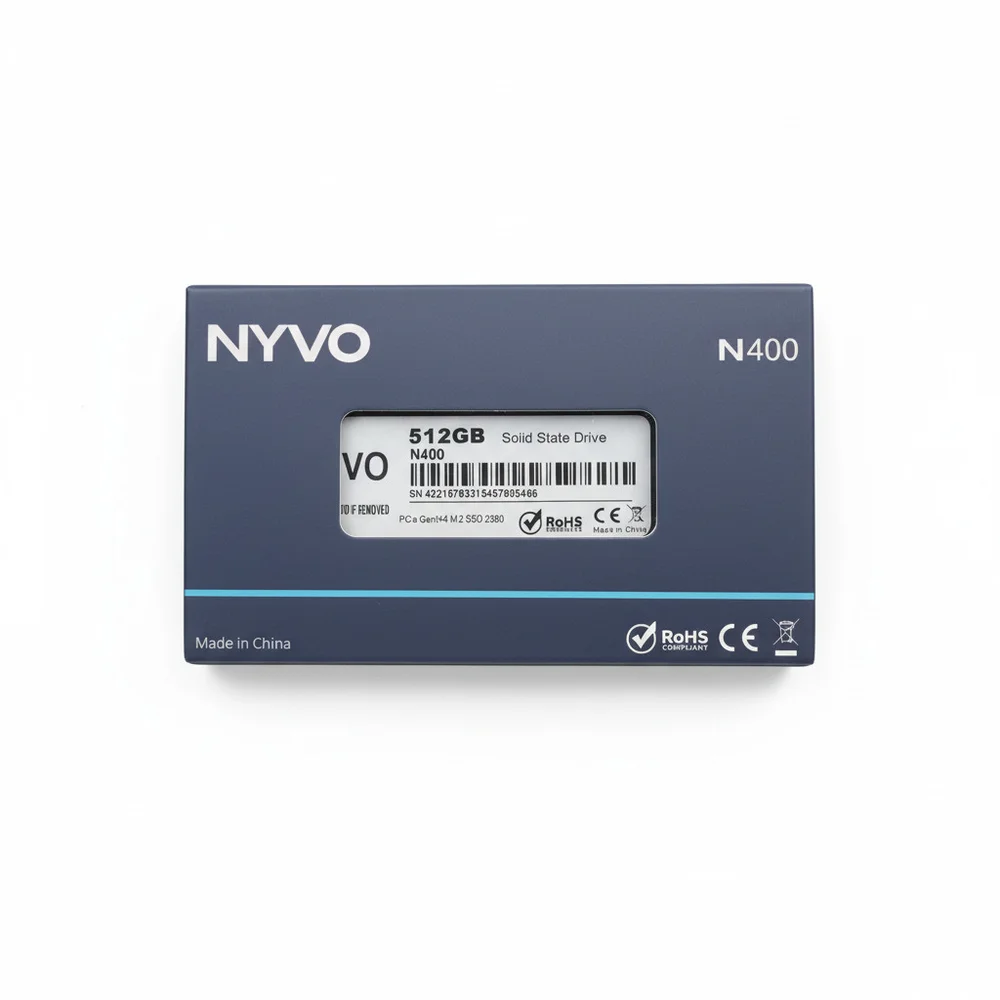 SSD 512gb Nvme PCi-e Gen3 X4 2280 Leitura: 2260 Mb/s Escrita: 1820 Mb/s Nyvo Shadow N400 M4002260/512 SSD 512gb Nvme PCi-e Gen3 X4 2280 Leitura: 2260 Mb/s Escrita: 1820 Mb/s Nyvo Shadow N400 M4002260/512