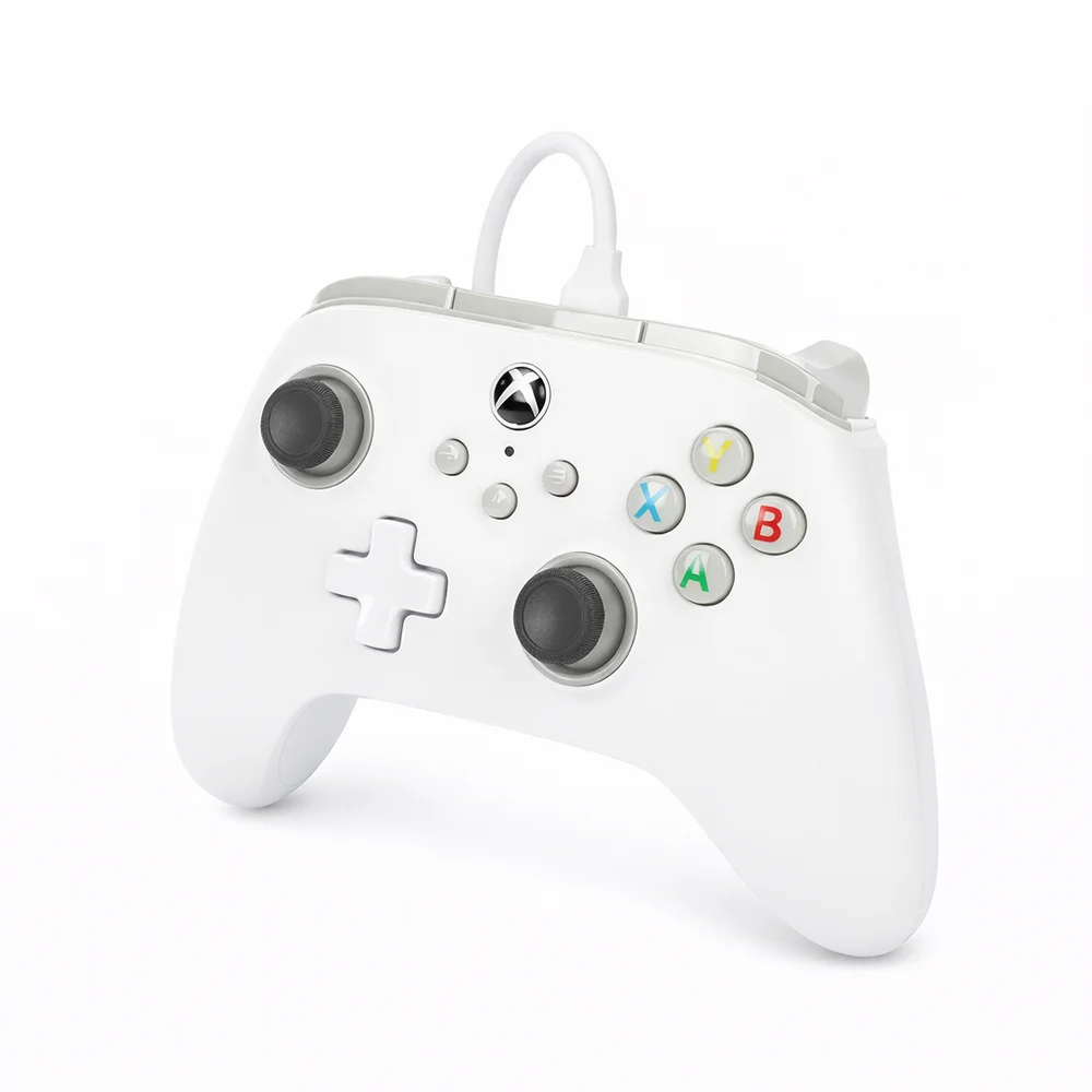 Controle Powera XBOX Com Fio Branco Usb 3m PC XBOX Series X S One Licenciado Oficial Headset P2