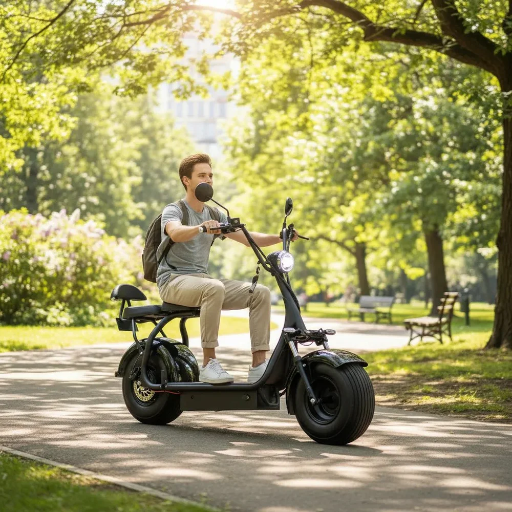 Scooter Patinete Elétrico Austin 1000w S/ Cnh Recarregavel Cor:preto