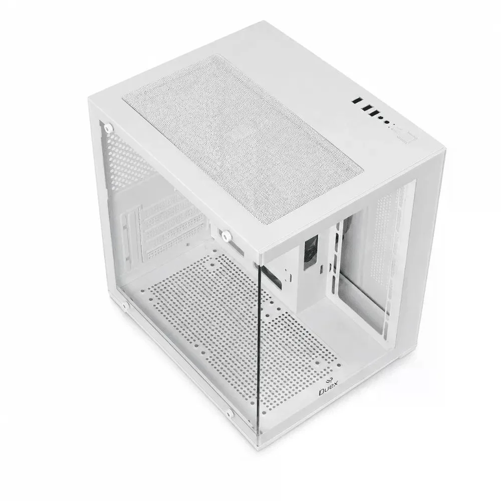 Gabinete Duex Dxga275wh, Mid Tower, Branco, Sem Fonte, Sem Fans, Dxga275wh S/logo