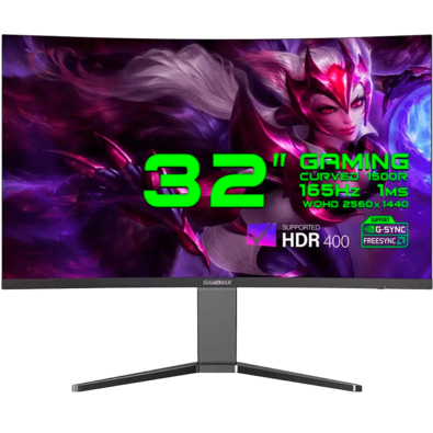 Monitor Gamer 32 Curvo 25k QHD 165Hz Freesyng