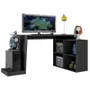 Mesa Para Computador Gamer 4 Nichos Bmg 03 - Preto