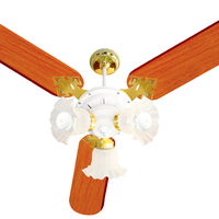 Ventilador de Teto New Zeta 3 Pás de MDF Mogno