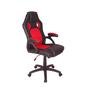 Cadeira Gamer Império Brazil Business MAG4, Reclinável, com Base Giratória, Preto/Vermelho