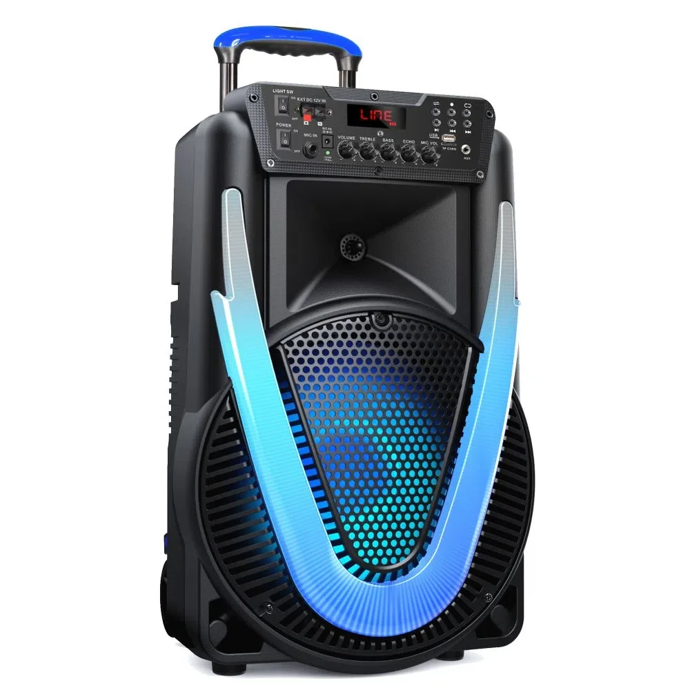 Caixa de Som Multi SUNNY II, Bluetooth, LED, 500W, 12Pol., Auxiliar, SD, USB, FM, P10, TWS - SP395. Caixa de Som Multi SUNNY II, Bluetooth, LED, 500W, 12Pol., Auxiliar, SD, USB, FM, P10, TWS - SP395.