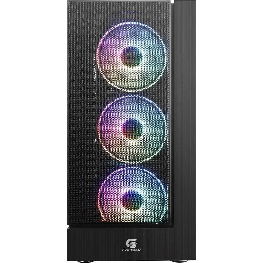 Gabinete Gamer Mid Tower Cruiser RGB Fortrek, Preto
