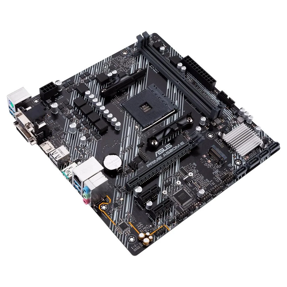 Placa Mãe Asus Prime A520M-E, AMD AM4, mATX, DDR4 Placa Mãe Asus Prime A520M-E, AMD AM4, mATX, DDR4