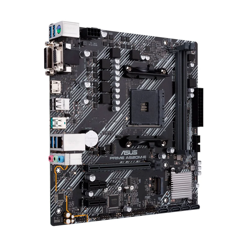 Placa Mãe Asus Prime A520M-E, AMD AM4, mATX, DDR4 Placa Mãe Asus Prime A520M-E, AMD AM4, mATX, DDR4