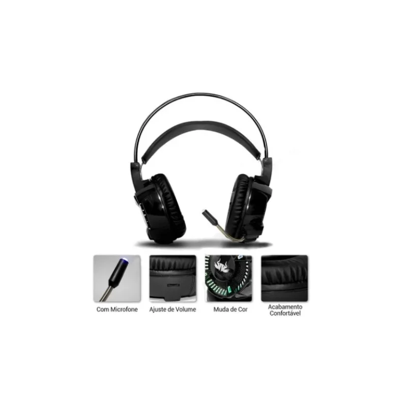 Headset Gamer Knup 71 Sorround LED