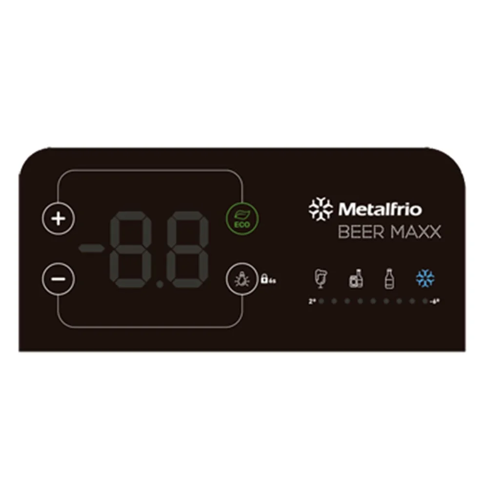 Cervejeira Metalfrio 256L Beer Maxx, 220v, Preto Inox - Vn25tp Cervejeira Metalfrio 256L Beer Maxx, 220v, Preto Inox - Vn25tp