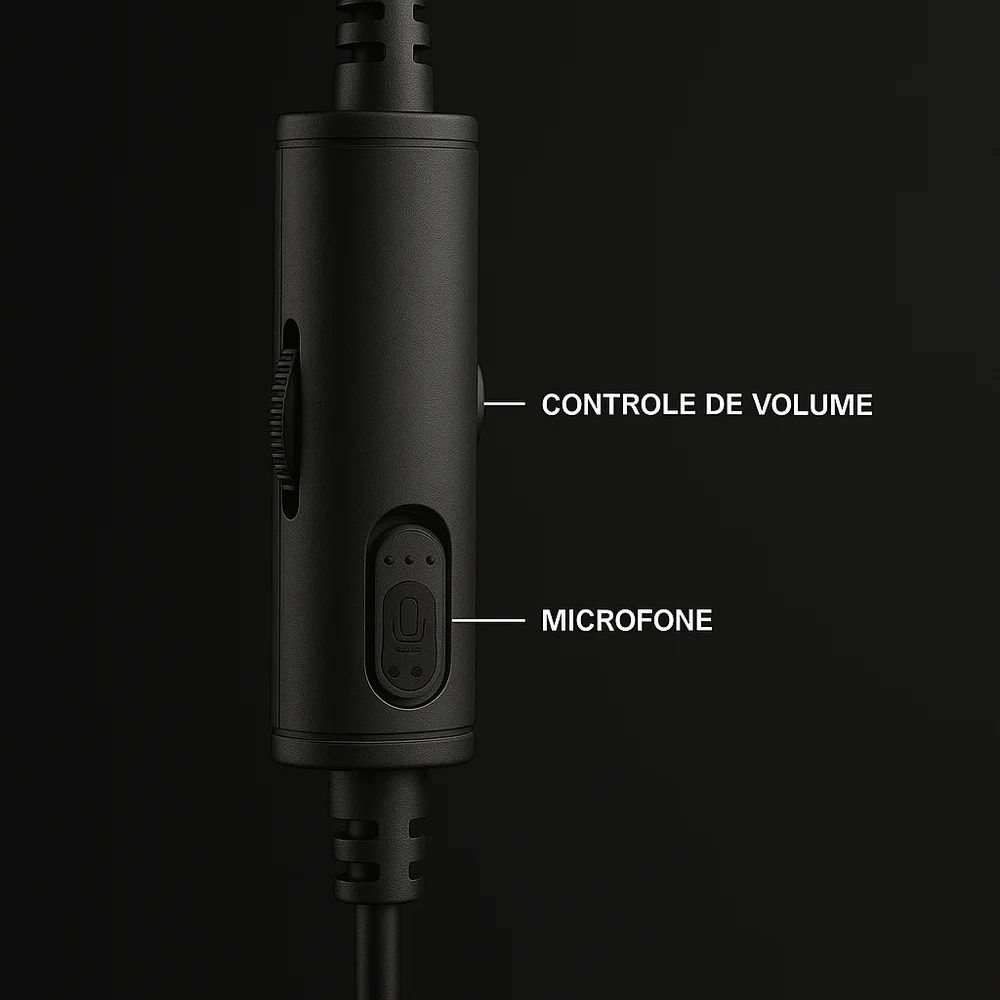 Headset Gamer Havit H2002D, Driver 53Mm, Com Cabo P3 3.5mm, Para PC E Consoles Ps4/Ps3 Xbox, Preto Headset Gamer Havit H2002D, Driver 53Mm, Com Cabo P3 3.5mm, Para PC E Consoles Ps4/Ps3 Xbox, Preto