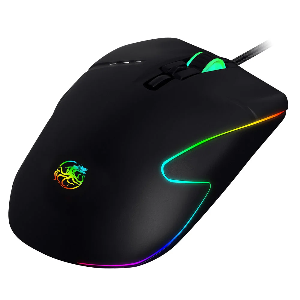 Aurora Mouse Gamer 16000Dpi Draxen Dn90 Rgb Kabum