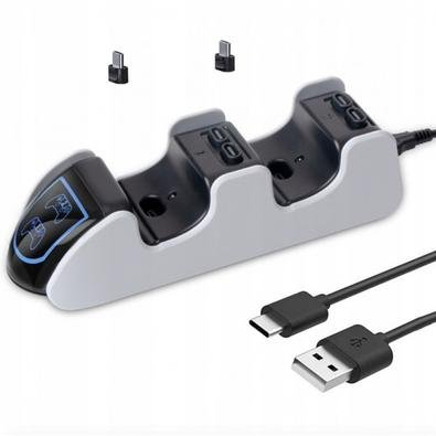 Carregador Controle Playstation 5 Duplo Dualsense Led Ps5 em Promoção na  Americanas