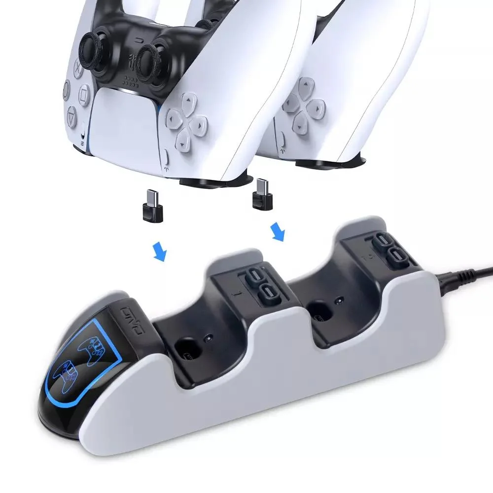 Carregador Duplo Com Led, Controle Sem Fio, Ps5 - Playstation 5