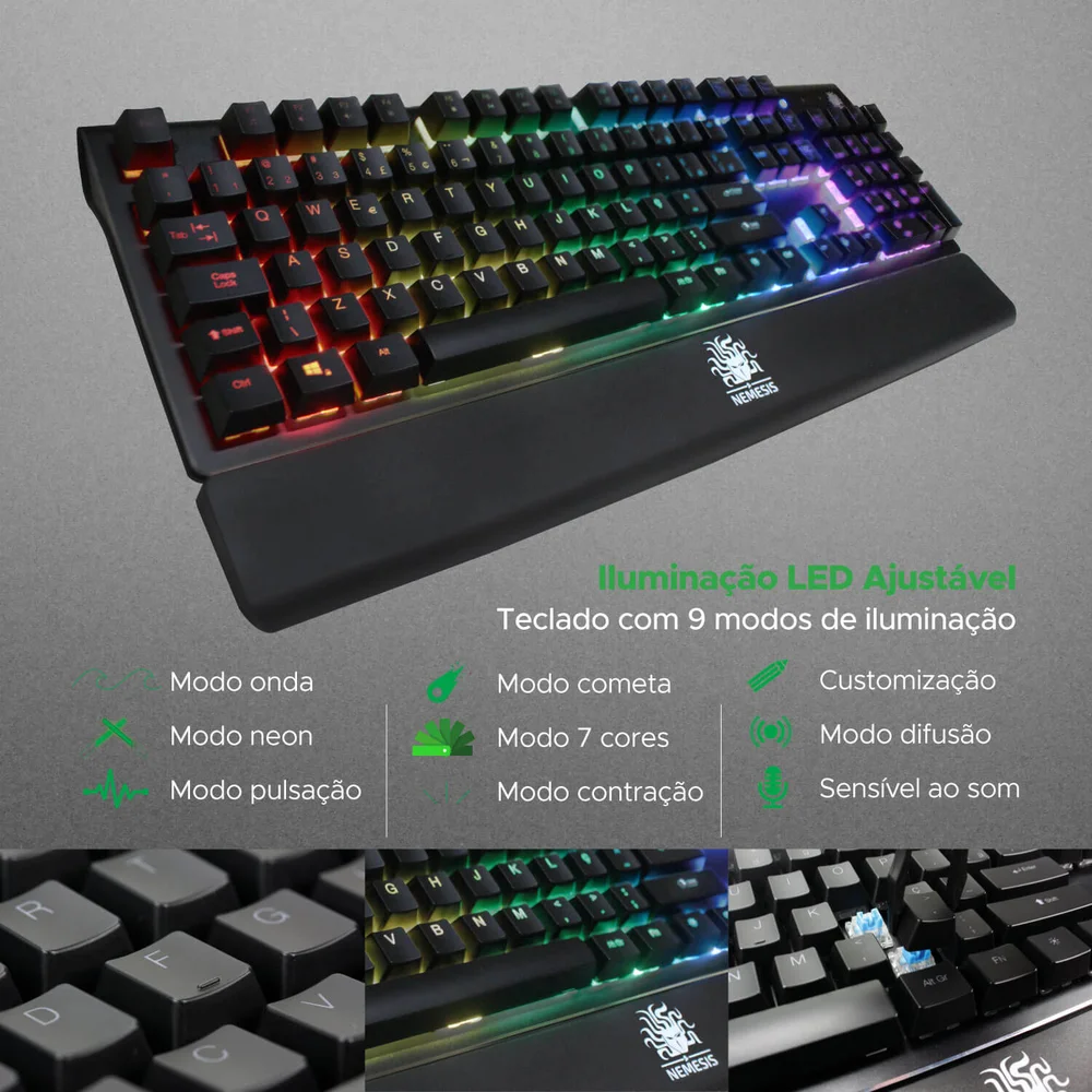 Teclado Mecanico Nemesis Nmx Kabum