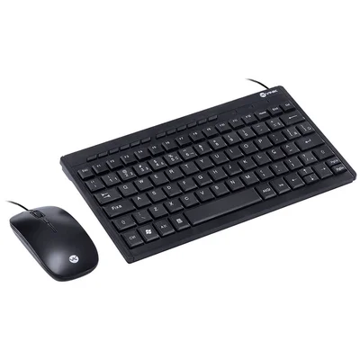 Kit TecladoMouse Vinik Mini Flat USB DC120 KaBuM