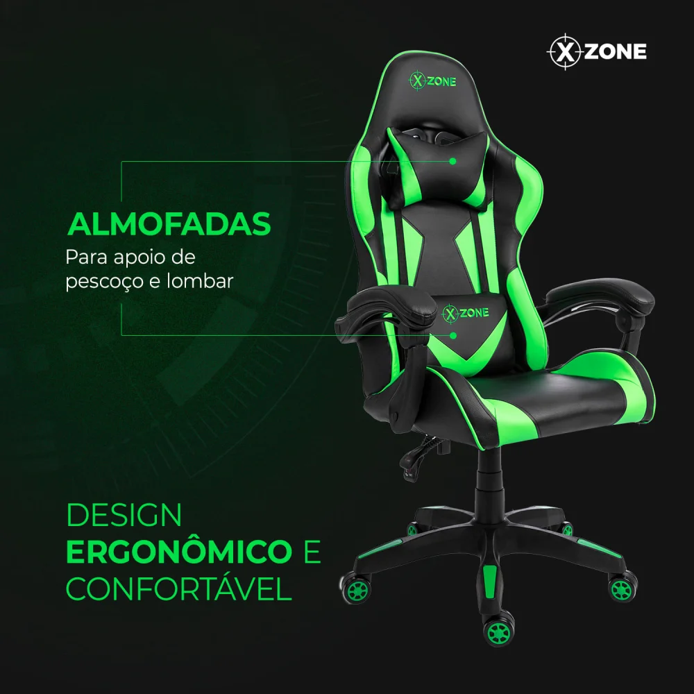 Cadeira Gamer Premium Xzone Até 135KG KaBuM