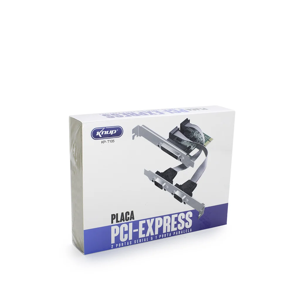 Placa PCI-E, Knup, X1, 2 Serial, + 1 Paralela, KP-T105