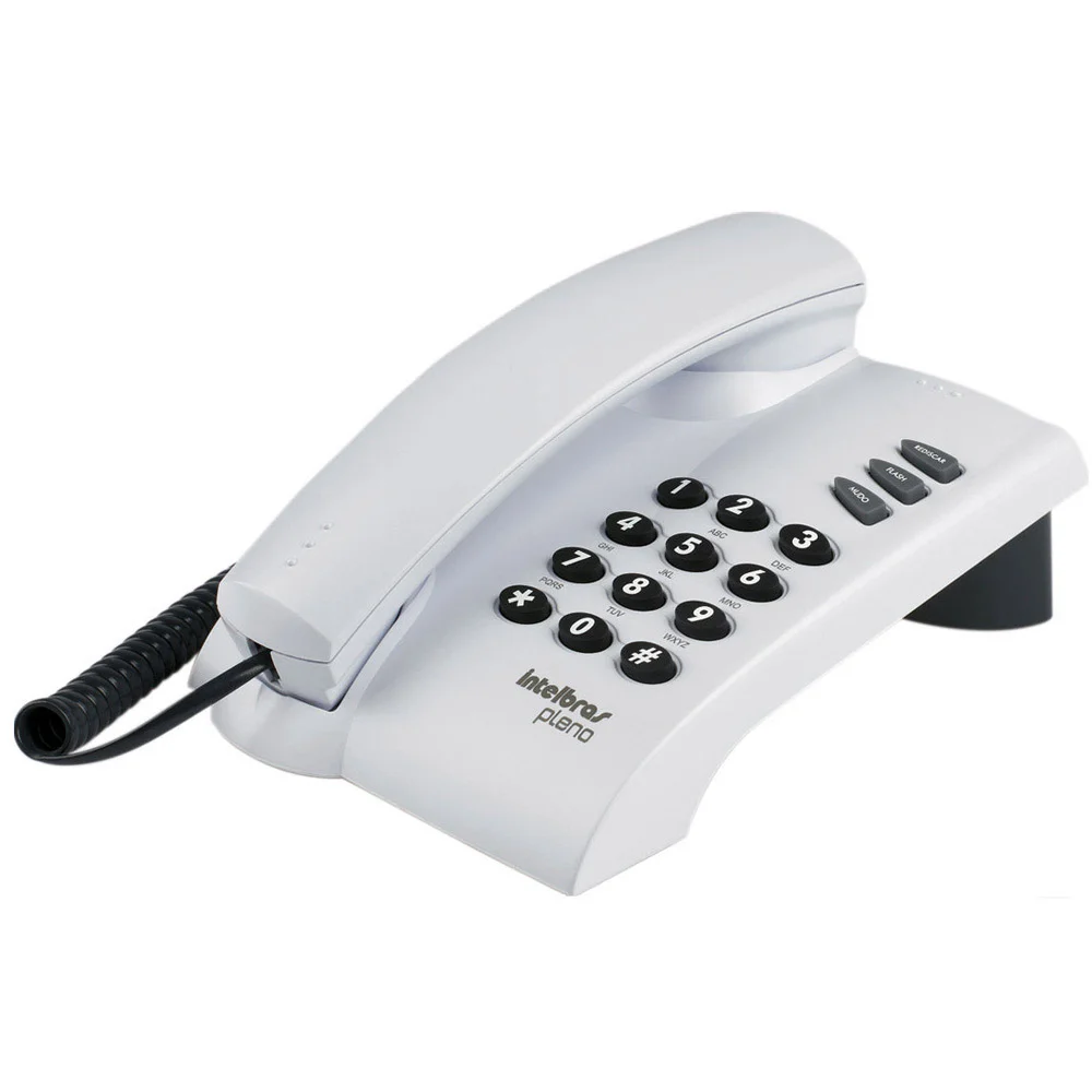 Telefone Pleno Cinza Ártico, Sinalização De Linha Pulso E Tom, Funções Flash, Redial, Mute