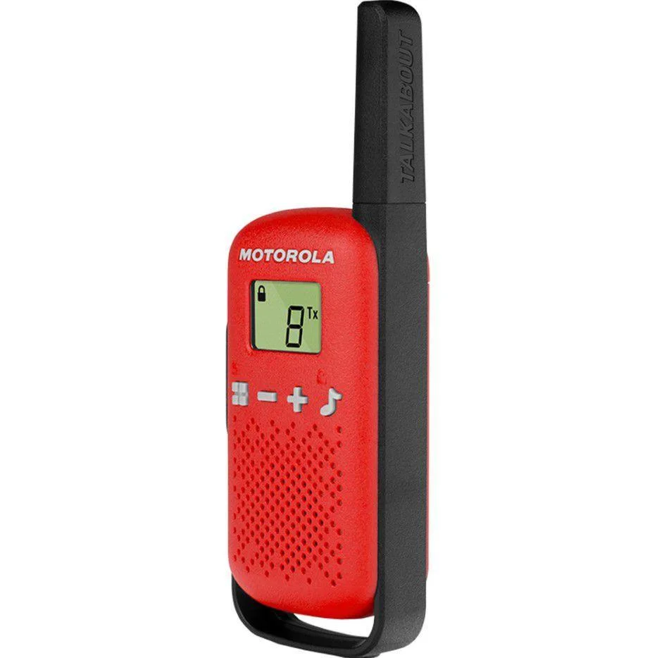 Radio Comunicador Talkabout, 25Km, T110BR, Vermelho, Motorola - Par/2