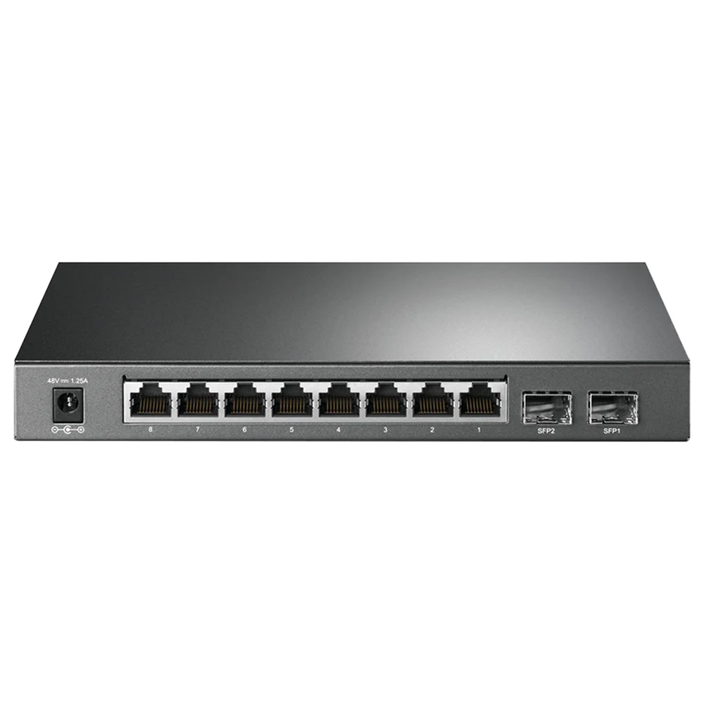 Switch Tp-link 08 Portas T1500g-10ps Poe 10/ 100/ 1000 2sfp