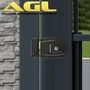 Fechadura Mini AGL 12V Preta 42MM Ch.simples