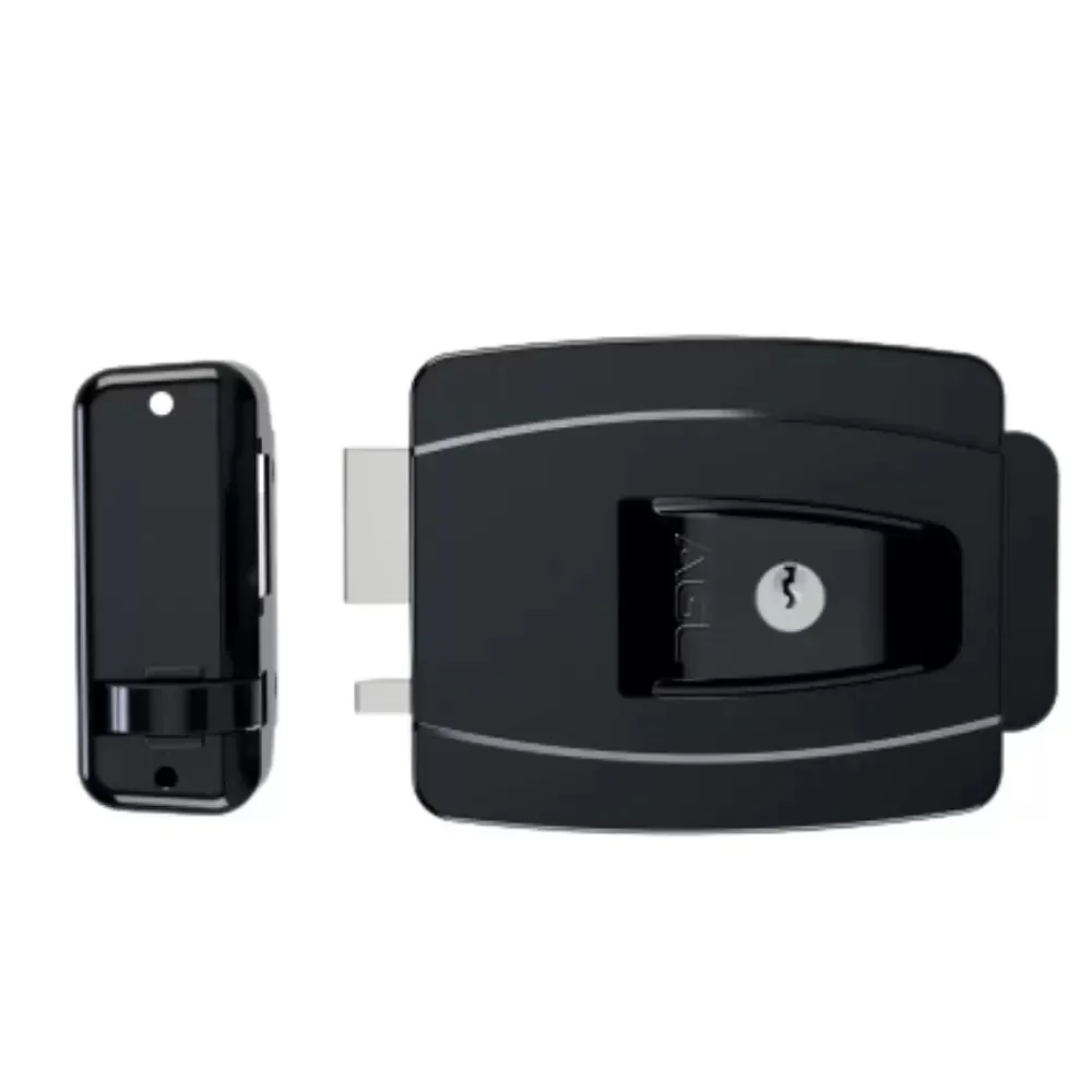 Fechadura Mini AGL 12V Preta 42MM Ch.simples