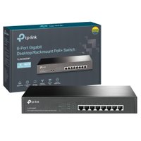 Switch Tp-link Mesa/rack Gigabit, 8 Portas, Poe+ Tl-sg1008mp - Tl-sg1008mp