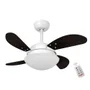 Ventilador De Teto Volare Branco Fosco Vr28 Fly Mini Tabaco 127V e Controle Remoto