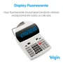 Calculadora De Mesa Elgin Mr 6124, Com Bobina, 12 Dígitos, Bivolt, Fluorescente Bicolor - 42mr612400000