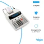 Calculadora De Mesa Elgin Mr 6124, Com Bobina, 12 Dígitos, Bivolt, Fluorescente Bicolor - 42mr612400000