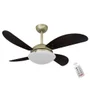 Ventilador De Teto Volare Gold Fly Tabaco 127V e Controle Remoto
