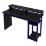 Mesa Gamer para Computador Tecno Mobili Me4153, 2 Prateleiras, Espaço para 2 monitores, Preto e Azul