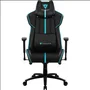 Cadeira Gamer Thunderx3 BC7 Larger, Peso Suportado até 150Kg, Almofadas de pescoço e lombar, Preto E Ciano