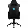 Cadeira Gamer Thunderx3 BC7 Larger, Peso Suportado até 150Kg, Almofadas de pescoço e lombar, Preto E Ciano