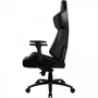 Cadeira Gamer Thunderx3 BC7 Larger, Peso Suportado até 150Kg, Almofadas de pescoço e lombar, Preto E Ciano