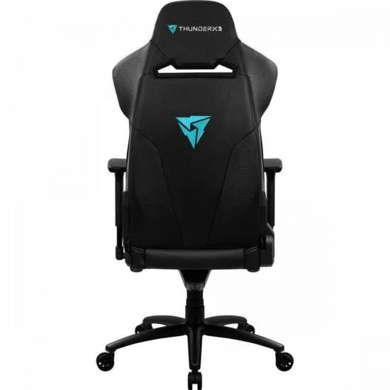 Cadeira Gamer Thunderx3 BC7 Larger, Peso Suportado até 150Kg, Almofadas de pescoço e lombar, Preto E Ciano Cadeira Gamer Thunderx3 BC7 Larger, Peso Suportado até 150Kg, Almofadas de pescoço e lombar, Preto E Ciano
